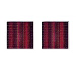 Colorful And Glowing Pixelated Pixel Pattern Cufflinks (Square) Front(Pair)