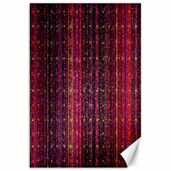 Colorful And Glowing Pixelated Pixel Pattern Canvas 20  X 30   by Amaryn4rt