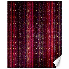 Colorful And Glowing Pixelated Pixel Pattern Canvas 11  X 14   by Amaryn4rt