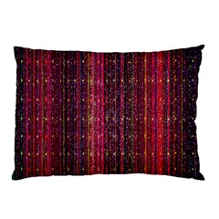 Colorful And Glowing Pixelated Pixel Pattern Pillow Case by Amaryn4rt