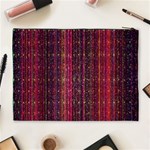 Colorful And Glowing Pixelated Pixel Pattern Cosmetic Bag (XL) Back