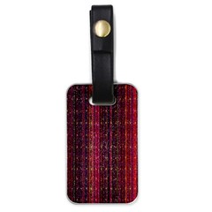 Colorful And Glowing Pixelated Pixel Pattern Luggage Tags (one Side)  by Amaryn4rt