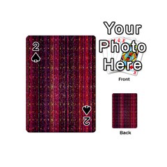 Colorful And Glowing Pixelated Pixel Pattern Playing Cards 54 (mini)  by Amaryn4rt