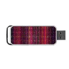 Colorful And Glowing Pixelated Pixel Pattern Portable Usb Flash (two Sides) by Amaryn4rt