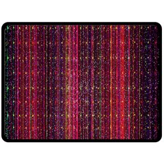 Colorful And Glowing Pixelated Pixel Pattern Double Sided Fleece Blanket (large)  by Amaryn4rt