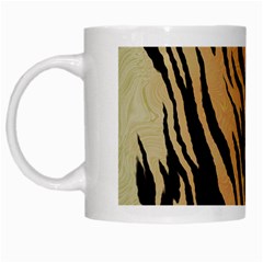 Tiger Animal Print A Completely Seamless Tile Able Background Design Pattern White Mugs by Amaryn4rt