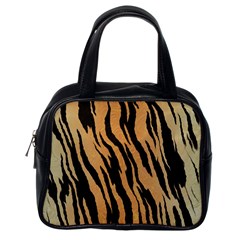 Tiger Animal Print A Completely Seamless Tile Able Background Design Pattern Classic Handbags (one Side) by Amaryn4rt