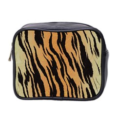 Tiger Animal Print A Completely Seamless Tile Able Background Design Pattern Mini Toiletries Bag 2-side by Amaryn4rt