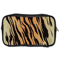 Tiger Animal Print A Completely Seamless Tile Able Background Design Pattern Toiletries Bags by Amaryn4rt