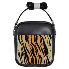 Tiger Animal Print A Completely Seamless Tile Able Background Design Pattern Girls Sling Bags by Amaryn4rt