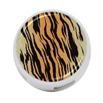 Tiger Animal Print A Completely Seamless Tile Able Background Design Pattern 4-Port USB Hub (One Side) Front