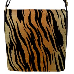 Tiger Animal Print A Completely Seamless Tile Able Background Design Pattern Flap Messenger Bag (s) by Amaryn4rt