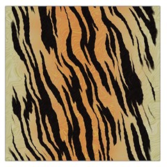 Tiger Animal Print A Completely Seamless Tile Able Background Design Pattern Large Satin Scarf (square) by Amaryn4rt