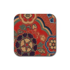 Vintage Chinese Brocade Rubber Coaster (square)  by Amaryn4rt