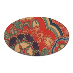 Vintage Chinese Brocade Oval Magnet by Amaryn4rt