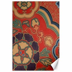 Vintage Chinese Brocade Canvas 20  X 30   by Amaryn4rt