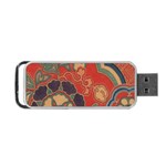 Vintage Chinese Brocade Portable USB Flash (Two Sides) Front