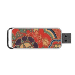 Vintage Chinese Brocade Portable Usb Flash (one Side) by Amaryn4rt