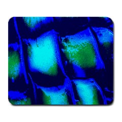 Blue Scales Pattern Background Large Mousepads by Amaryn4rt