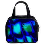 Blue Scales Pattern Background Classic Handbags (2 Sides) Front