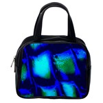 Blue Scales Pattern Background Classic Handbags (2 Sides) Back