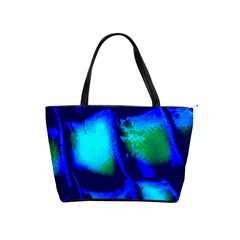 Blue Scales Pattern Background Shoulder Handbags by Amaryn4rt