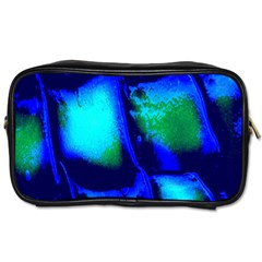 Blue Scales Pattern Background Toiletries Bags by Amaryn4rt