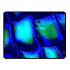 Blue Scales Pattern Background Fleece Blanket (small) by Amaryn4rt