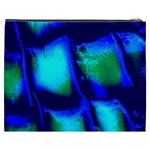 Blue Scales Pattern Background Cosmetic Bag (XXXL)  Back