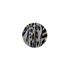 Tiger Background Fabric Animal Motifs 1  Mini Buttons by Amaryn4rt