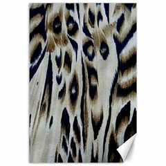 Tiger Background Fabric Animal Motifs Canvas 24  X 36  by Amaryn4rt