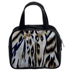 Tiger Background Fabric Animal Motifs Classic Handbags (2 Sides) by Amaryn4rt