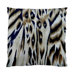 Tiger Background Fabric Animal Motifs Standard Cushion Case (two Sides) by Amaryn4rt