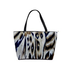 Tiger Background Fabric Animal Motifs Shoulder Handbags by Amaryn4rt