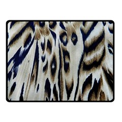 Tiger Background Fabric Animal Motifs Double Sided Fleece Blanket (small)  by Amaryn4rt