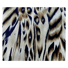 Tiger Background Fabric Animal Motifs Double Sided Flano Blanket (small)  by Amaryn4rt