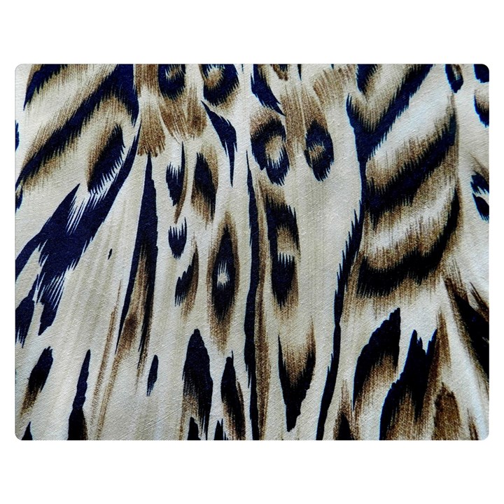 Tiger Background Fabric Animal Motifs Double Sided Flano Blanket (Medium) 