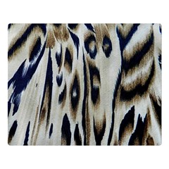 Tiger Background Fabric Animal Motifs Double Sided Flano Blanket (large)  by Amaryn4rt