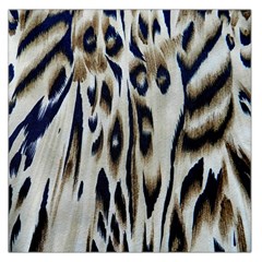 Tiger Background Fabric Animal Motifs Large Satin Scarf (square) by Amaryn4rt