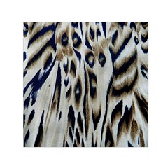 Tiger Background Fabric Animal Motifs Small Satin Scarf (square) by Amaryn4rt