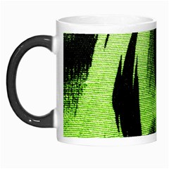 Green Tiger Background Fabric Animal Motifs Morph Mugs by Amaryn4rt