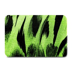 Green Tiger Background Fabric Animal Motifs Plate Mats by Amaryn4rt