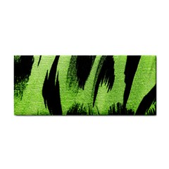 Green Tiger Background Fabric Animal Motifs Cosmetic Storage Cases by Amaryn4rt