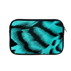 Blue Background Fabric Tiger  Animal Motifs Apple Macbook Pro 13  Zipper Case by Amaryn4rt