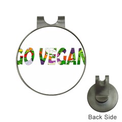 Go Vegan Hat Clips With Golf Markers by Valentinaart