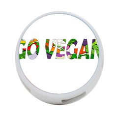 Go Vegan 4-port Usb Hub (two Sides)  by Valentinaart