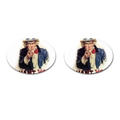 Uncle Sam Cufflinks (oval) by Valentinaart