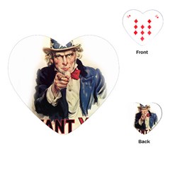 Uncle Sam Playing Cards (heart)  by Valentinaart