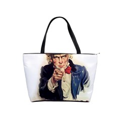 Uncle Sam Shoulder Handbags by Valentinaart