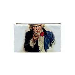 Uncle Sam Cosmetic Bag (small)  by Valentinaart